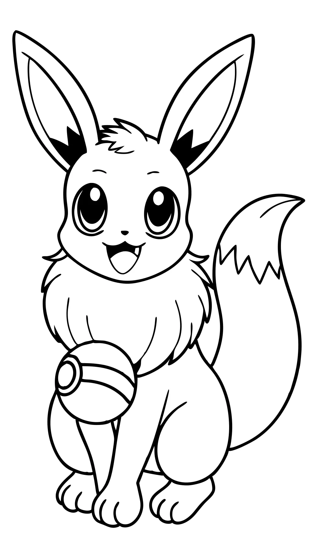 coloring pages of eevee